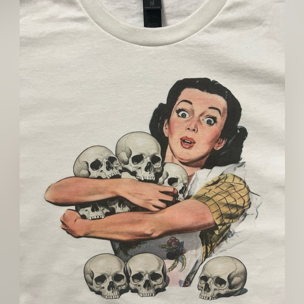 Don’t Hoard Skulls odd funny punk White Unisex T-Shirt